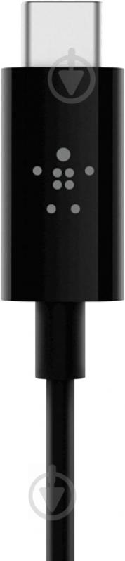 Адаптер Belkin USB Type-C - mini-jack 3,5 мм 0,9 м черный (F7U079BT03-BLK) audio + power RockStar - фото 6