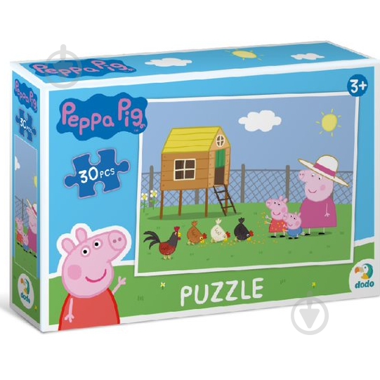 Пазли DoDo Peppa Pig 30 елементів 6860887 - фото 1 Пазли DoDo Peppa Pig 30 елементів 6860887 - фото 1