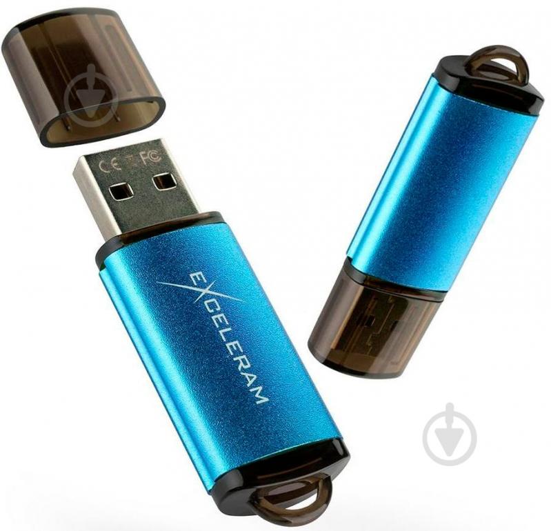 Флеш-память USB Exceleram A3 Series 64 ГБ USB 2.0 blue (EXA3U2BL64) - фото 4