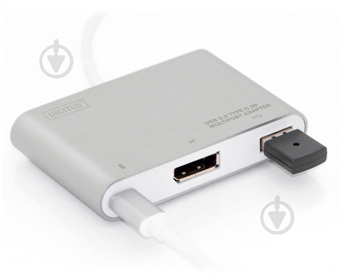 Адаптер Digitus 0,2 м white (DA-70846) USB Type-C - DisplayPort/USB 2.0/Type-C - фото 3