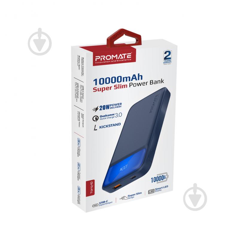 Повербанк Promate 10000 mAh (torq-10.navy) - фото 6