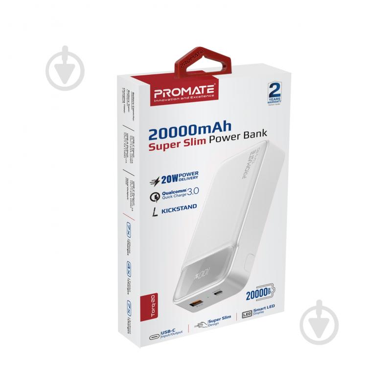 Повербанк Promate 20000 mAh (torq-20.white) - фото 6