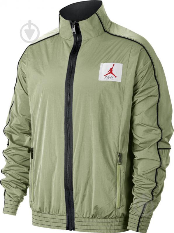 Джемпер Jordan M J FLIGHT WARMUP JACKET CK6652-354 р. S оливковый - фото 1