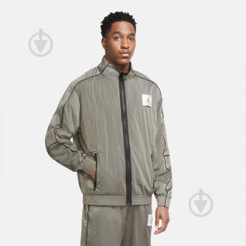 Джемпер Jordan M J FLIGHT WARMUP JACKET CK6652-354 р. S оливковый - фото 4