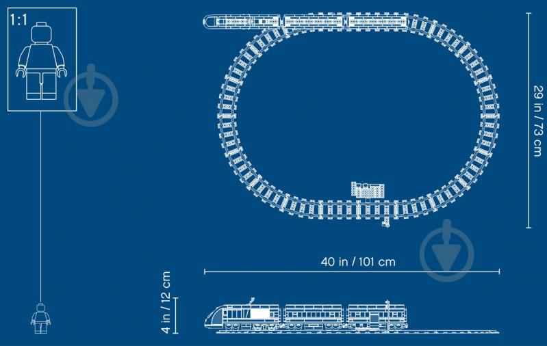 Конструктор LEGO City Пасажирський потяг 60197 - фото 12