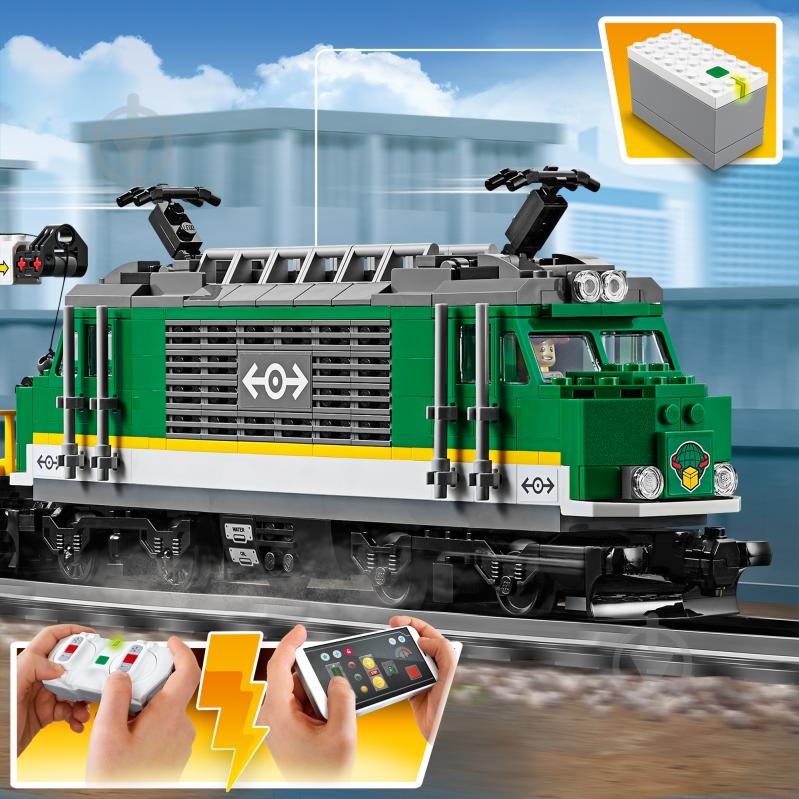 Конструктор LEGO City Грузовой поезд 60198 - фото 11