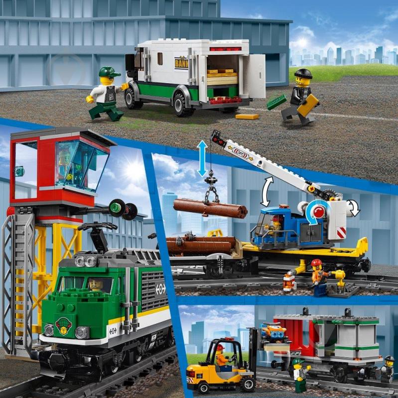 Конструктор LEGO City Грузовой поезд 60198 - фото 10