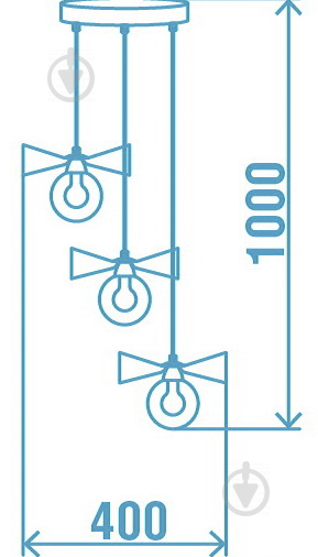 Підвіс Victoria Lighting 3x5 Вт G9 білий Kitty/SP3 - фото 3