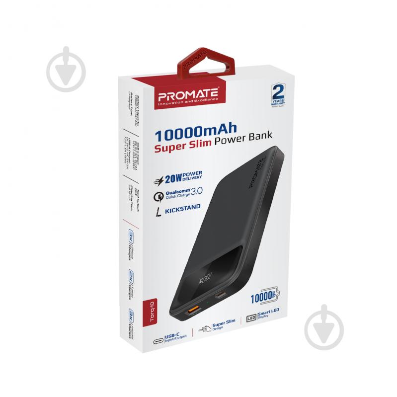 Повербанк Promate 10000 mAh (torq-10.black) - фото 6