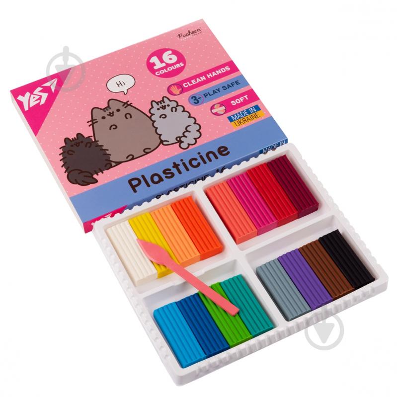 Пластилін 16 кольорів 320 г Pusheen YES - фото 2