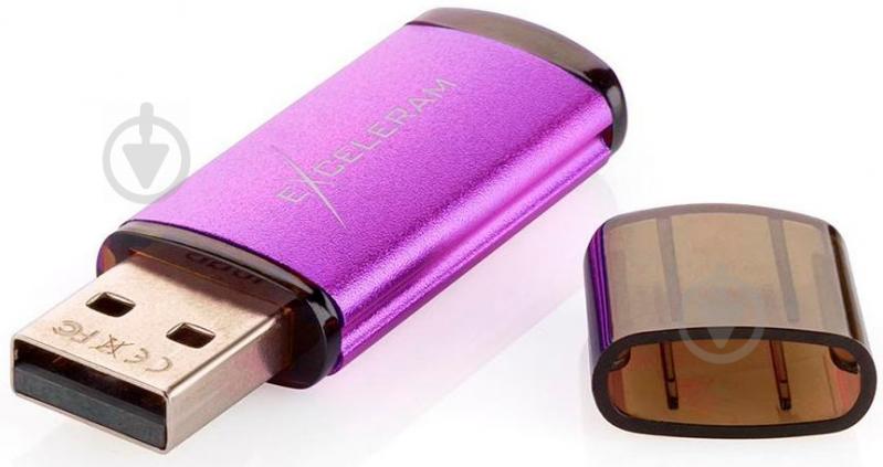 Флеш-пам'ять USB Exceleram A3 Series 64 ГБ USB 2.0 violet (EXA3U2PU64) - фото 5