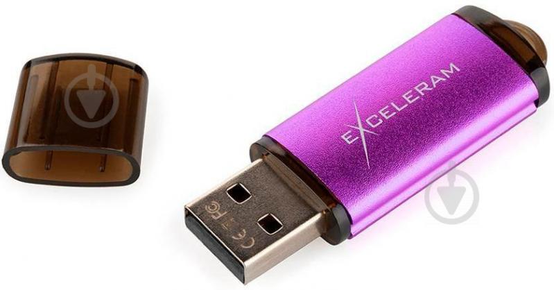 Флеш-пам'ять USB Exceleram A3 Series 64 ГБ USB 2.0 violet (EXA3U2PU64) - фото 7