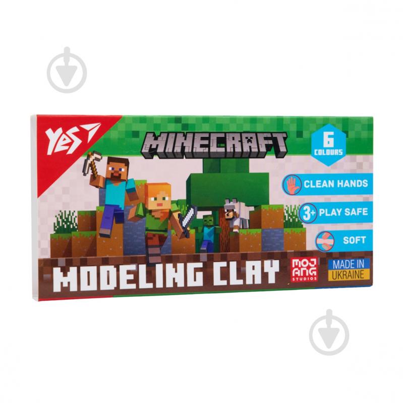Пластилин 6 цветов 120 г Minecraft YES - фото 1 Пластилин 6 цветов 120 г Minecraft YES - фото 1