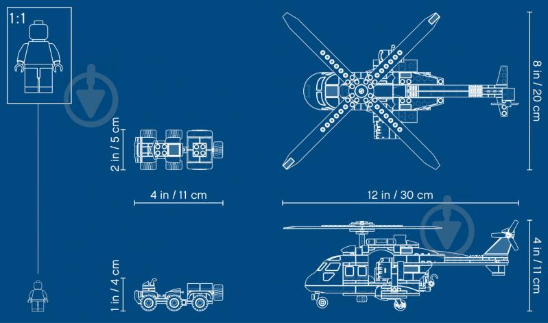 Конструктор LEGO Jurassic World Погоня за Блу на вертолете 75928 - фото 9