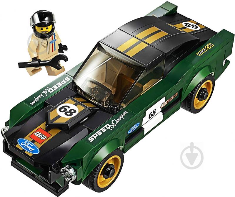 Конструктор LEGO Speed Champions Автомобиль Ford Mustang Fastback 1968 года 75884 - фото 3