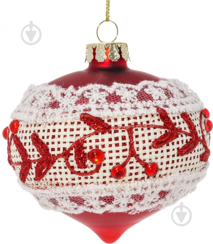 Елочная игрушка Юла красная - фото 1 Елочная игрушка Юла красная - фото 1
