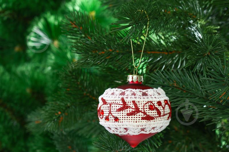 Елочная игрушка Юла красная - фото 2 Елочная игрушка Юла красная - фото 2