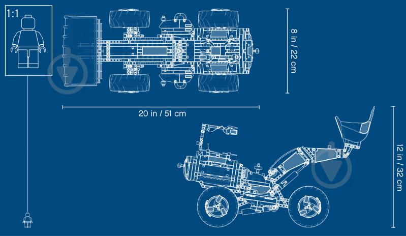 Конструктор LEGO Technic Volvo колесный погрузчик ZEUX 42081 - фото 10