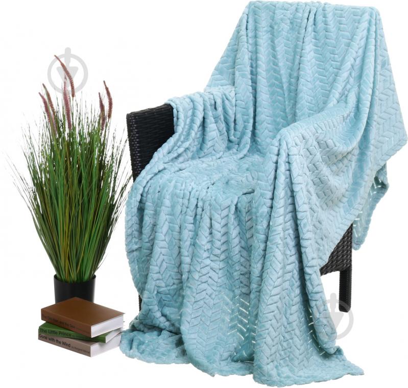 Плед flannel plush 200x220 см аква La Nuit - фото 1