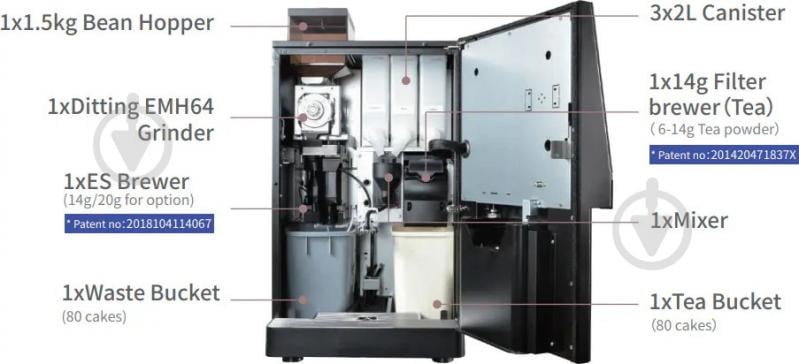 Кофемашина Jetinno JL26-ES4C - фото 5 Кофемашина Jetinno JL26-ES4C - фото 5