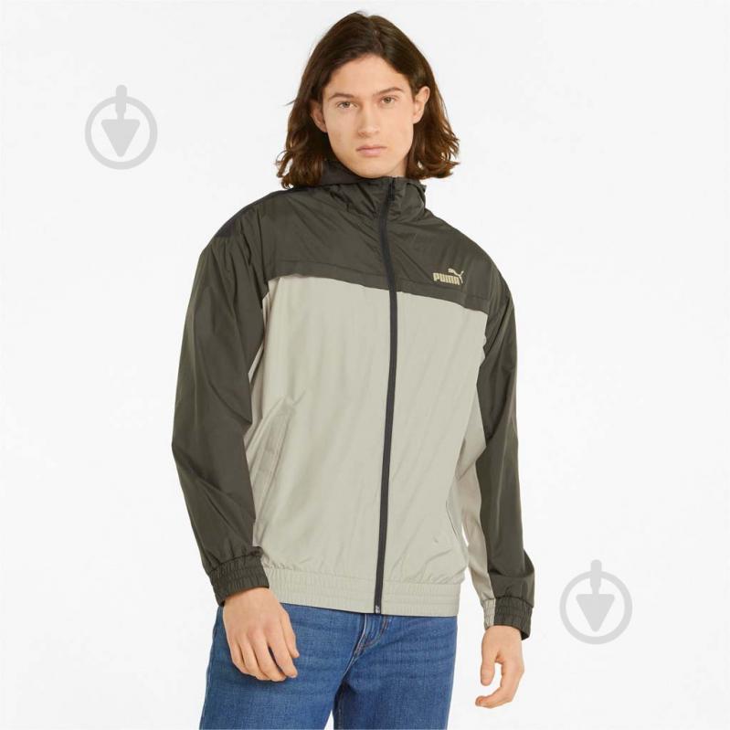 Ветровка мужская Puma ESS+ CB WINDBREAKER 84748364 р.2XL бежевая - фото 1 Ветровка мужская Puma ESS+ CB WINDBREAKER 84748364 р.2XL бежевая - фото 1