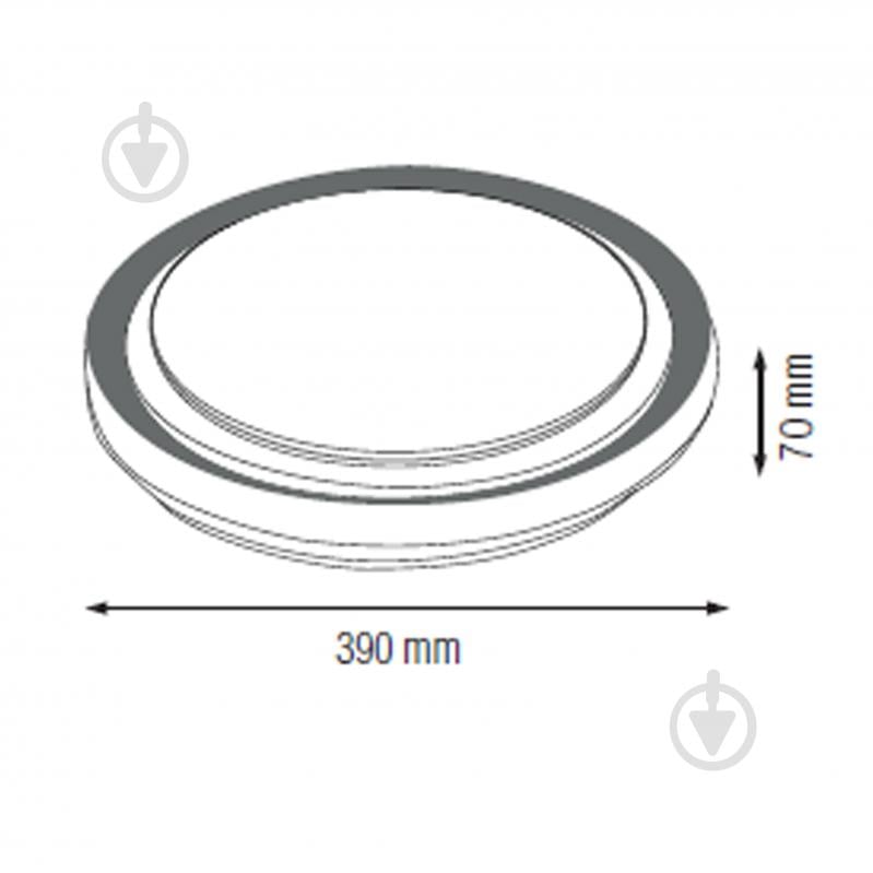 Світильник стельовий HOROZ ELECTRIC OCTAV 36 Вт білий із чорним 6400 К 027-019-0036-02-1 - фото 4