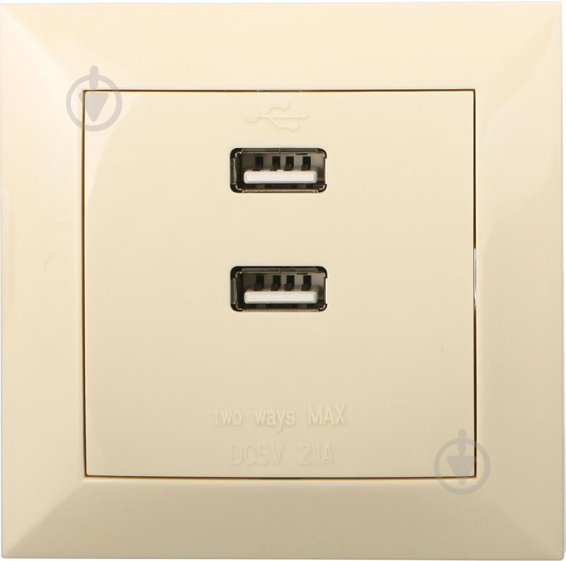 Розетка крем Comfort-60025-C - фото 1 Розетка крем Comfort-60025-C - фото 1
