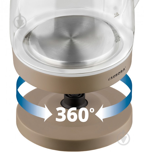 Электрочайник Aurora AU3500 стеклянный - фото 4