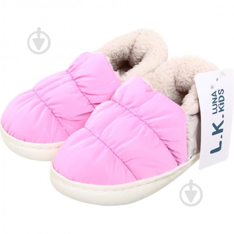 Тапочки детские Luna Kids пуховые розовые р.25 розовый - фото 2