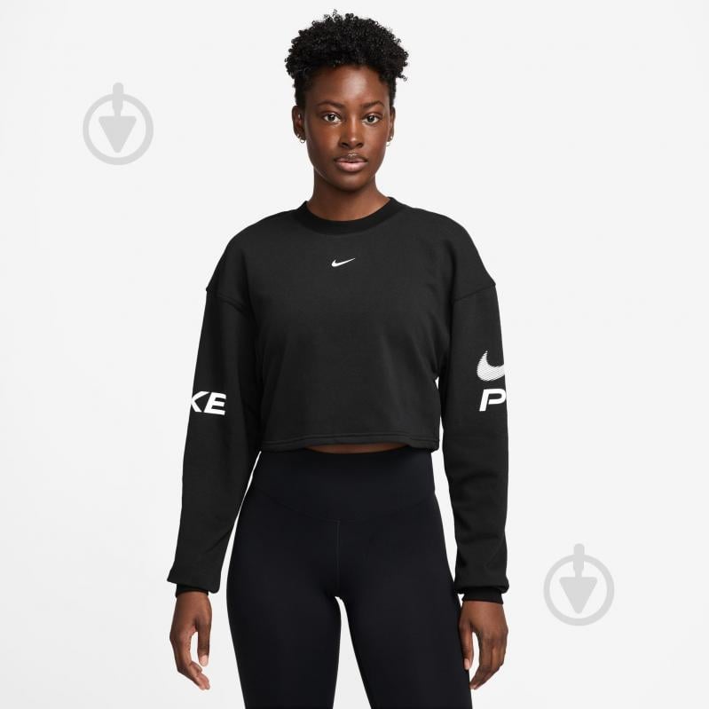 Світшот Nike Nike Pro HV3591-010 р.M чорний - фото 1