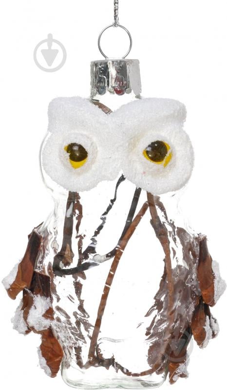 Елочная игрушка Сова 8 см - фото 1