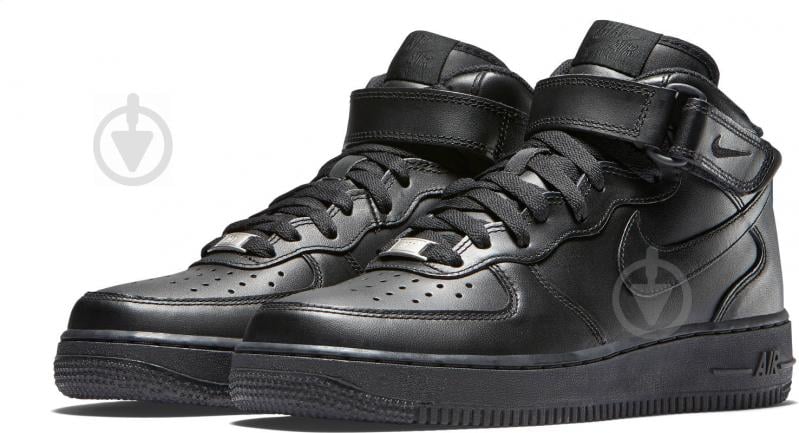 Кросівки жіночі зимові Nike AIR FORCE 1 07 MID 366731-001 р.38 чорні - фото 1