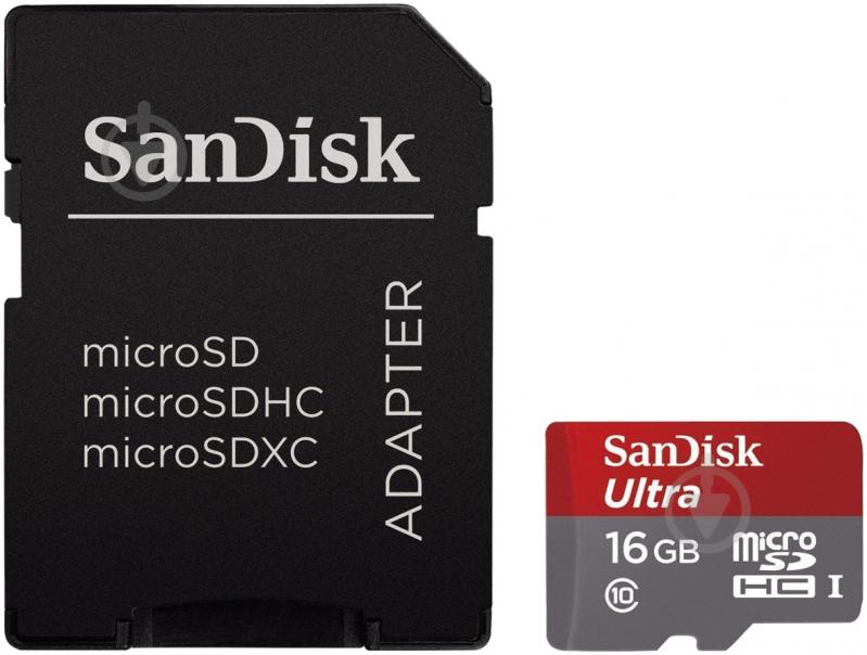 Карта памяти SanDisk Ultra 16GB microSDHC Class 10 UHS-I 48MB/s Android (SDSDQUAN-016G-G4A) - фото 3