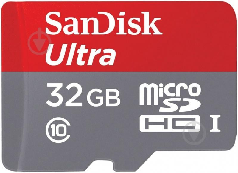 Карта памяти SanDisk Ultra 32GB microSDHC Class 10 UHS-I 48MB/s Android (SDSDQUAN-032G-G4A) - фото 1