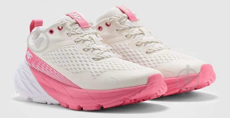 Кросівки жіночі демісезонні 4F OUTDOOR SHOES F034 4FWMM00FOTSF034-63S р.37 білі із рожевим - фото 3