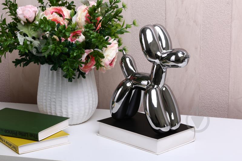 Статуэтка Aero Dog 25х25 см серебряный - фото 3 Статуэтка Aero Dog 25х25 см серебряный - фото 3