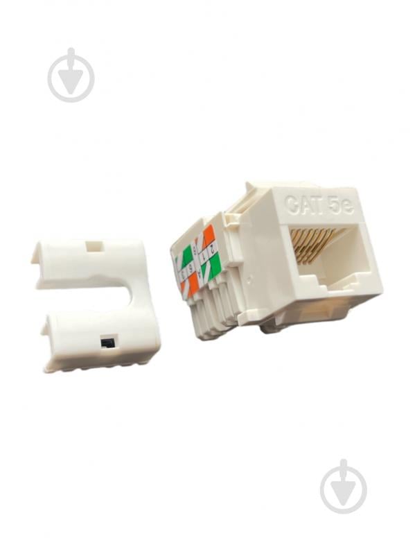 Конектор Gear GKS-MKS50RJ45UTPC5E 1хRJ45 UTP CAT.5E білий - фото 2