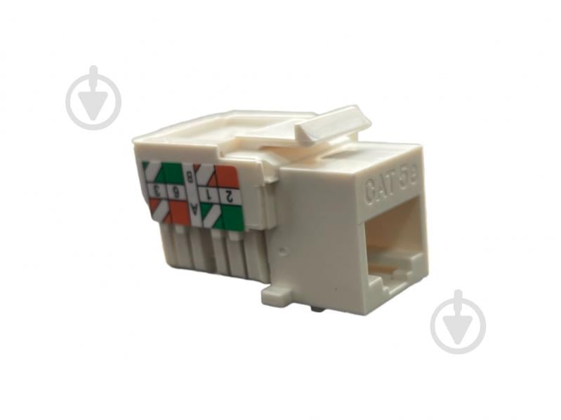 Конектор Gear GKS-MKS50RJ45UTPC5E 1хRJ45 UTP CAT.5E білий - фото 1