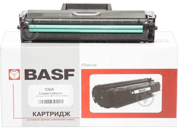 Картридж BASF HP LJ 107/135/137/ W1106A (KT-W1106A) черный - фото 1