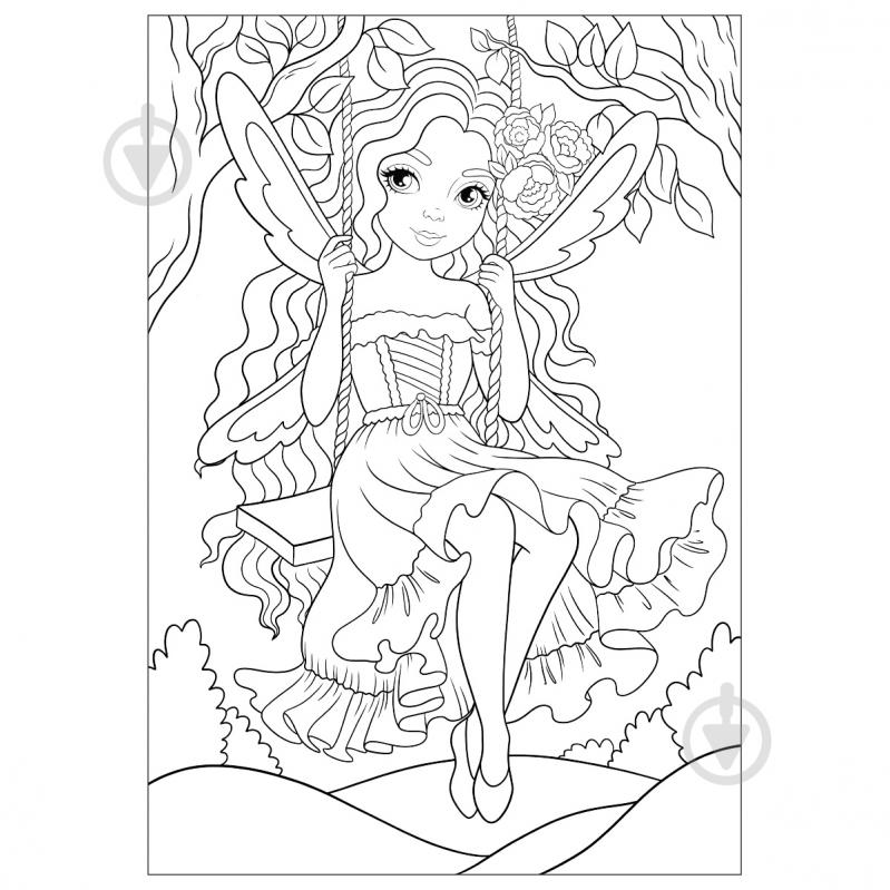 Раскраска «Волшебные феи» - фото 2 Раскраска «Волшебные феи» - фото 2