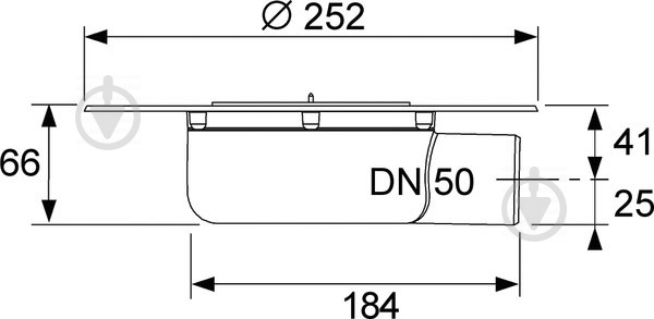 Трап TECE drainpoint S DN 50 низкий с универсальным фланцем Seal System - фото 3