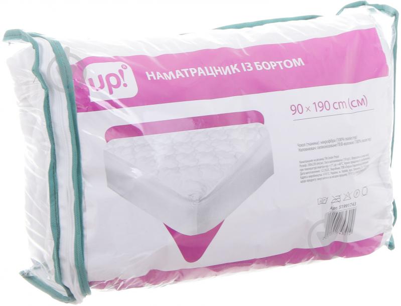 Наматрасник UP! (Underprice) с бортом микрофибра 90x190 см - фото 3