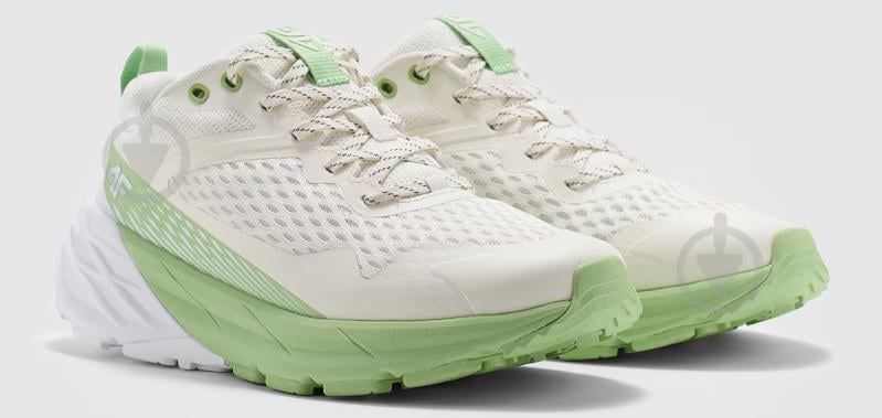 Кросівки жіночі демісезонні 4F OUTDOOR SHOES F034 4FWMM00FOTSF034-45S р.40 білі із зеленим - фото 3