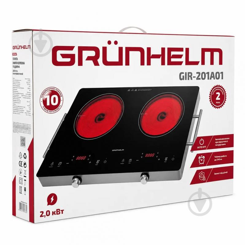 Плита электрическая настольная Grunhelm GIR-201A01 - фото 4 Плита электрическая настольная Grunhelm GIR-201A01 - фото 4
