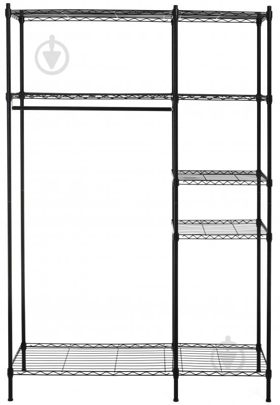 Стійка LUNA HOME DGCJ-B1438 гардеробна на 5 полиць чорний - фото 1