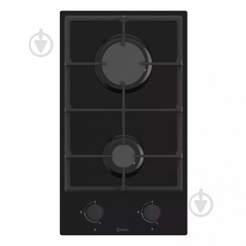 Варочная поверхность газовая Perfelli PERLA G32C NERO - фото 1 Варочная поверхность газовая Perfelli PERLA G32C NERO - фото 1