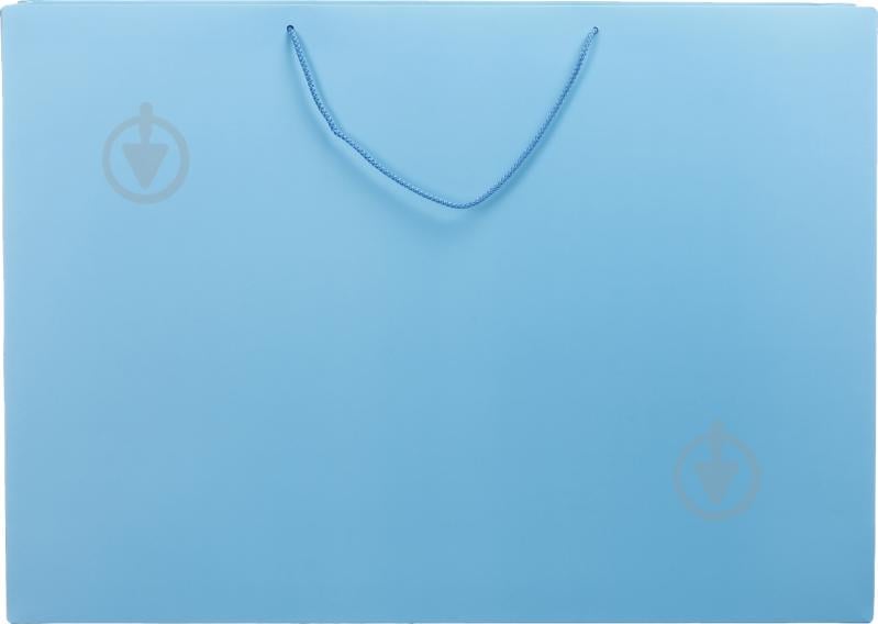 Пакет подарунковий блакитний 540x760x160 мм - фото 3