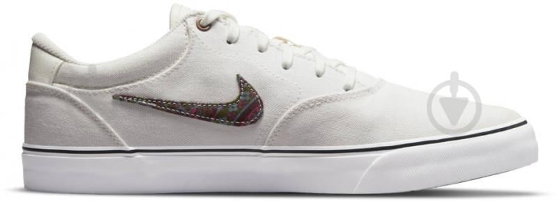 Кроссовки женские демисезонные Nike SB CHRON 2 CNVS PRM DM3513-100 р.42,5 белые - фото 2