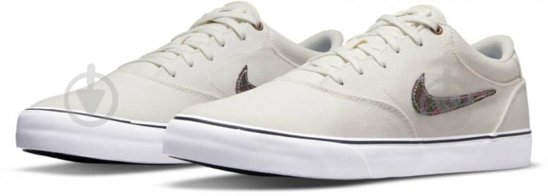 Кроссовки женские демисезонные Nike SB CHRON 2 CNVS PRM DM3513-100 р.42,5 белые - фото 6