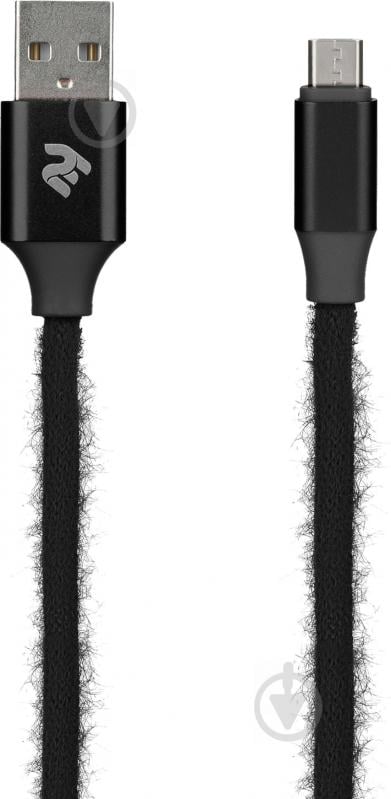 Кабель 2E USB – microUSB 1 м black (2E-CCMTAC-BLACK) - фото 2